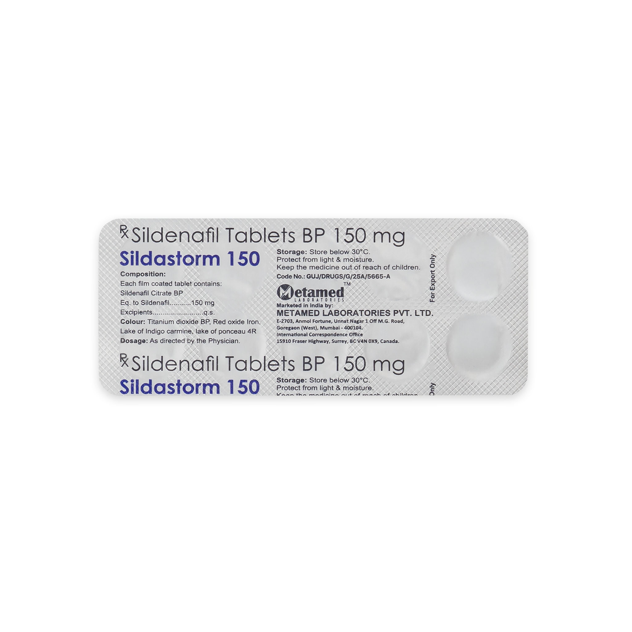 Sildastorm 150 mg